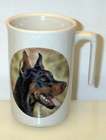 Nova mugg med Doberman