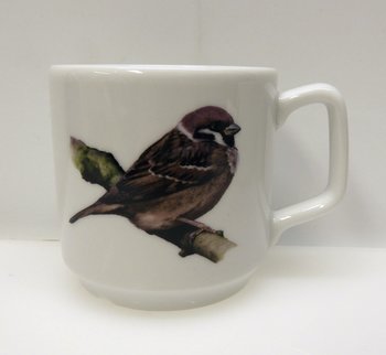 Kaffe, te mugg Gråsparv