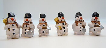 Dekorations Snögubbar  6 st / förp.