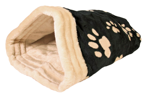 Jasira kattpåse, 25 × 27 × 45 cm, svart/beige