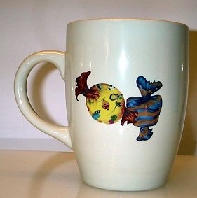 Mugg med tryckta karameller med papper 2