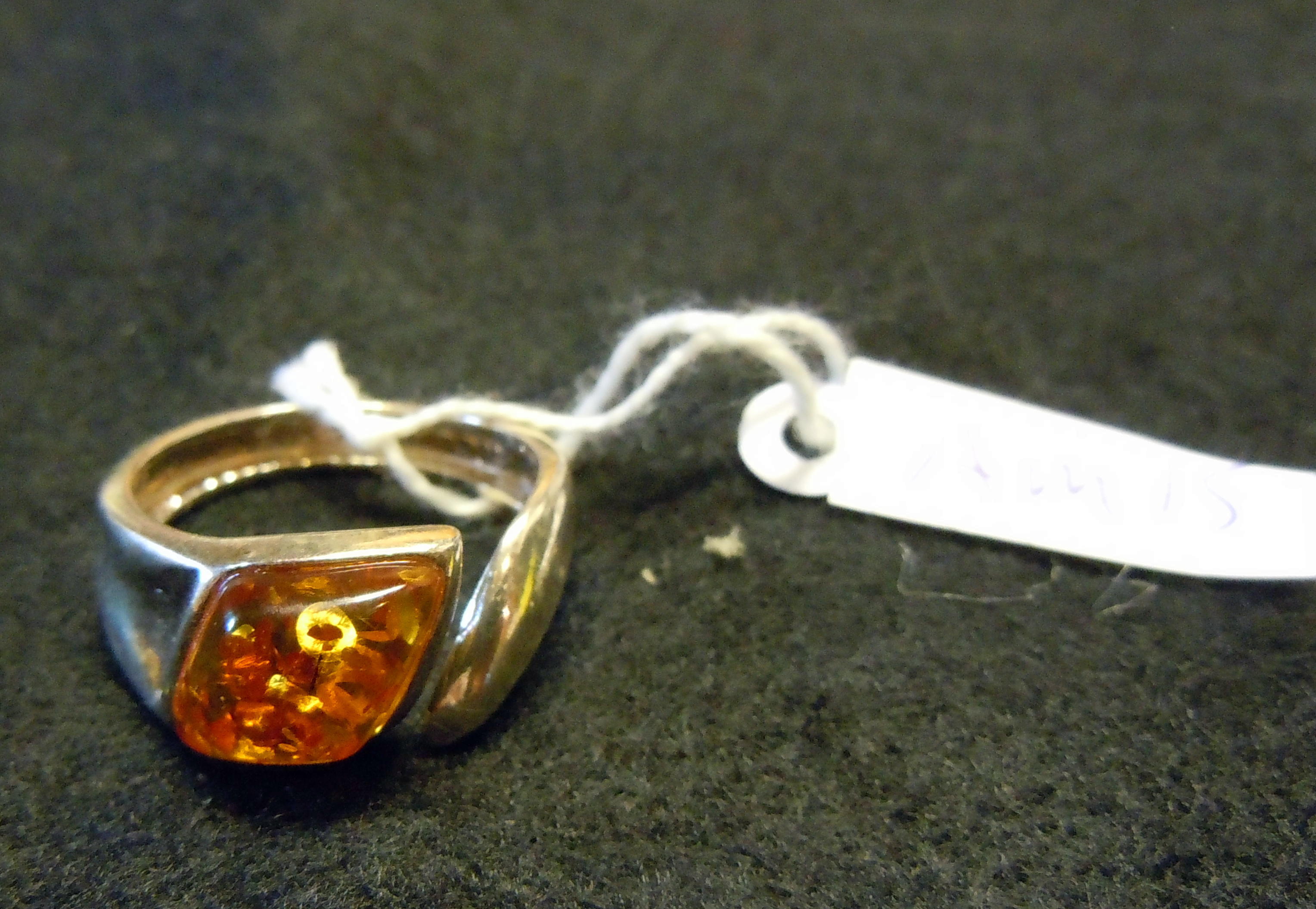 Bärnsten Amber Rav Ring / Silver 15 - 2
