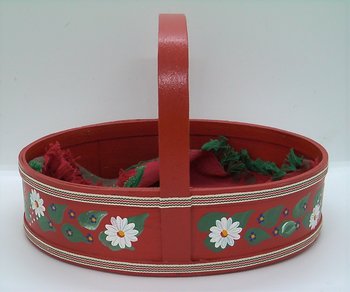 Målad Spånkorg