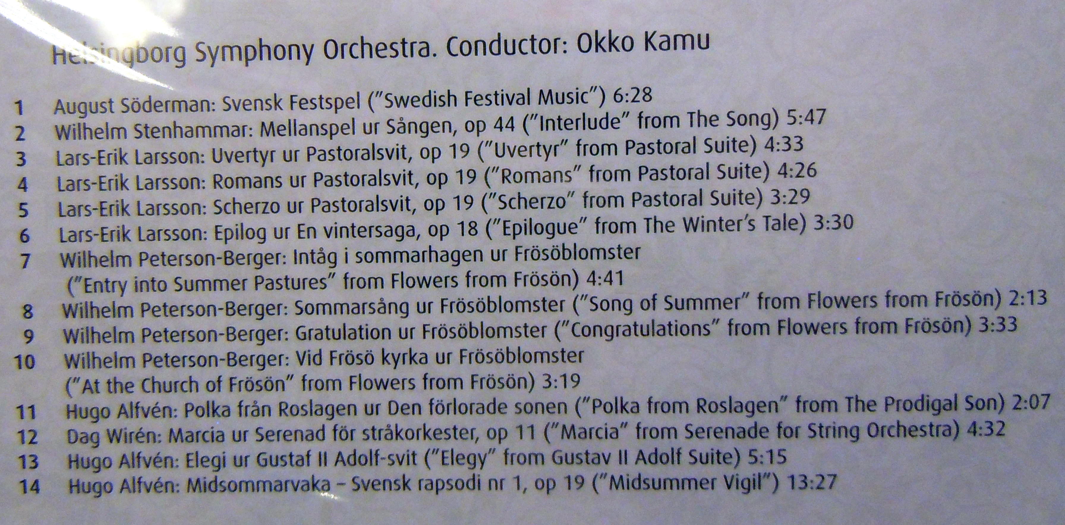 Music from Sweden, cd Nr 2 - 3