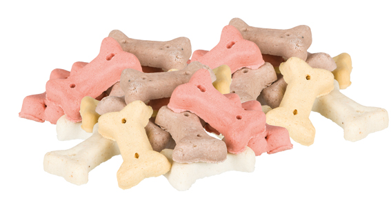 Hundkex, Cookie Snack Mini Bones i hink, 1,3 kg - 2