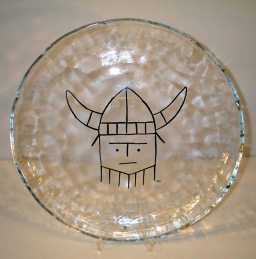 Viking, uppläggningsfat, svart viking