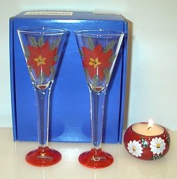 Julros, snapsglas 4 cl 2 pack Julstjärna