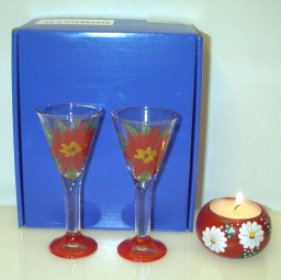 Julros, snapsglas 2 cl 2 pack Julstjärna