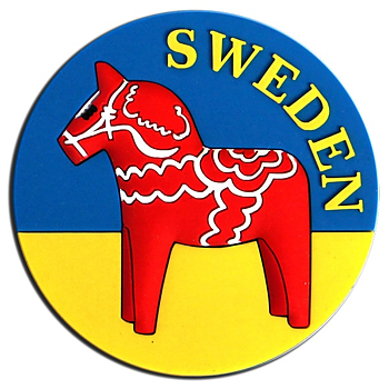 Kylskåpsmagnet  Dalahäst