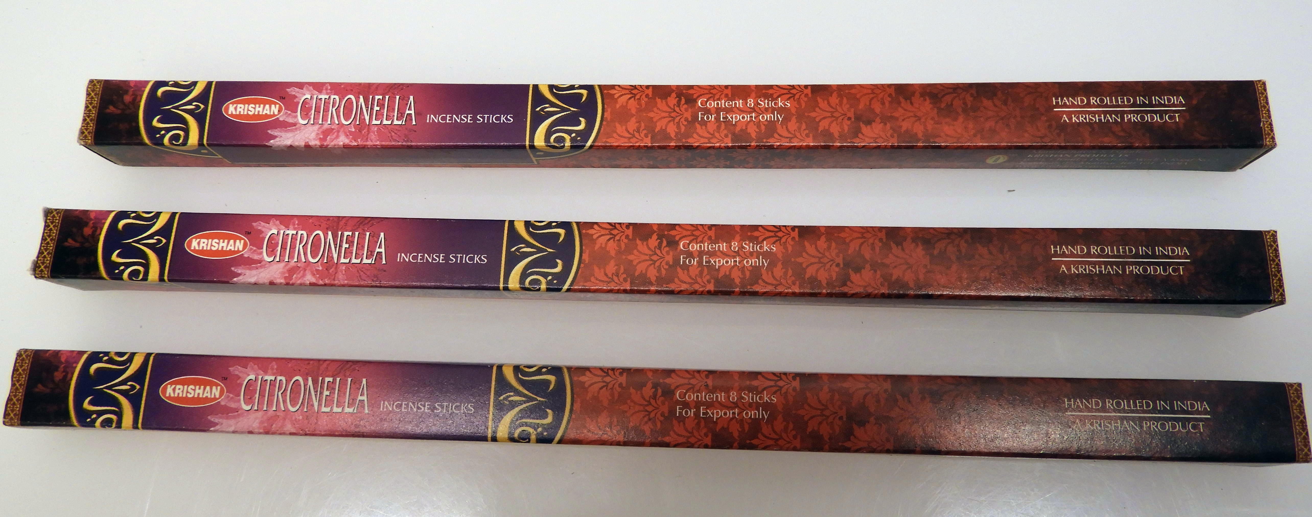 Rökelser CITRONELLA 3 pack