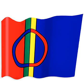 Kylskåpsmagnet  SAME flagga