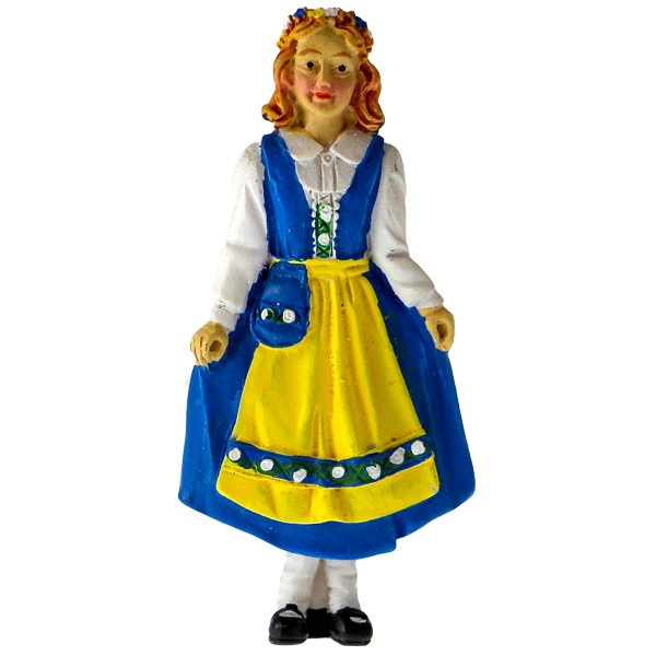Kylskåpsmagnet  Sverigeflicka