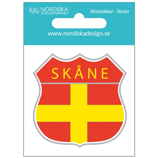 Klistermärke Dekal Skåne sköld
