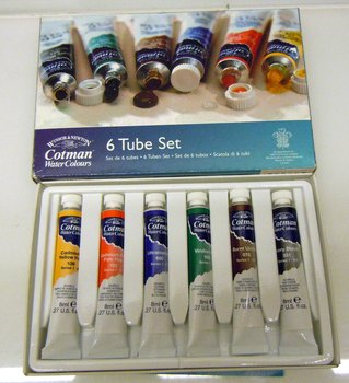 Winsor & Newton Cotman Water Colours 6 tuber a 8 ml.