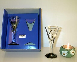 Snapsglas 2 cl Viking 2 pack handmålat