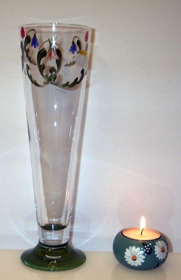 Blomkrans Ölglas 37 cl Palladium, Midsommar