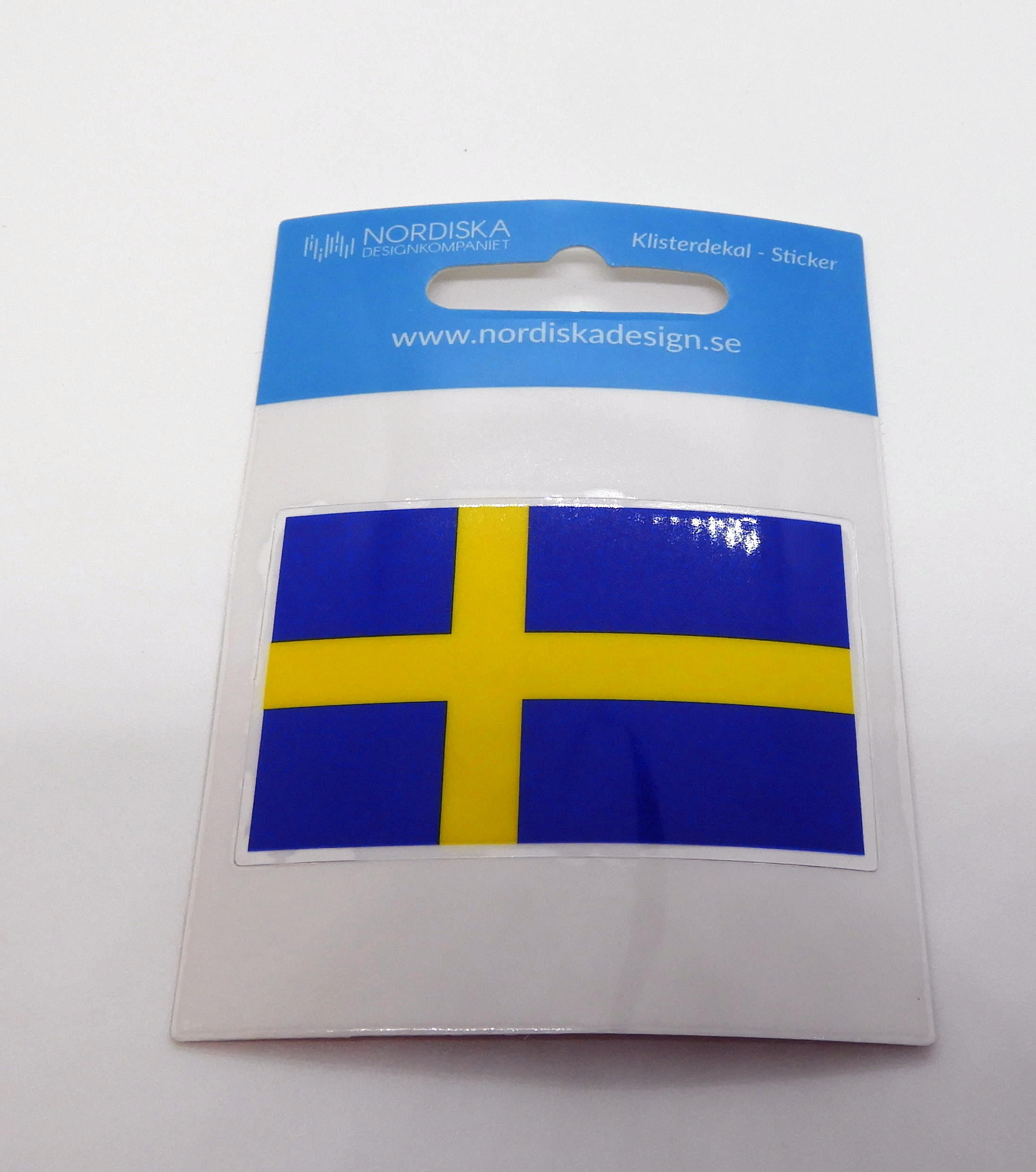 Klistermärke Dekal Sverigeflagga 5,5 x 3,5