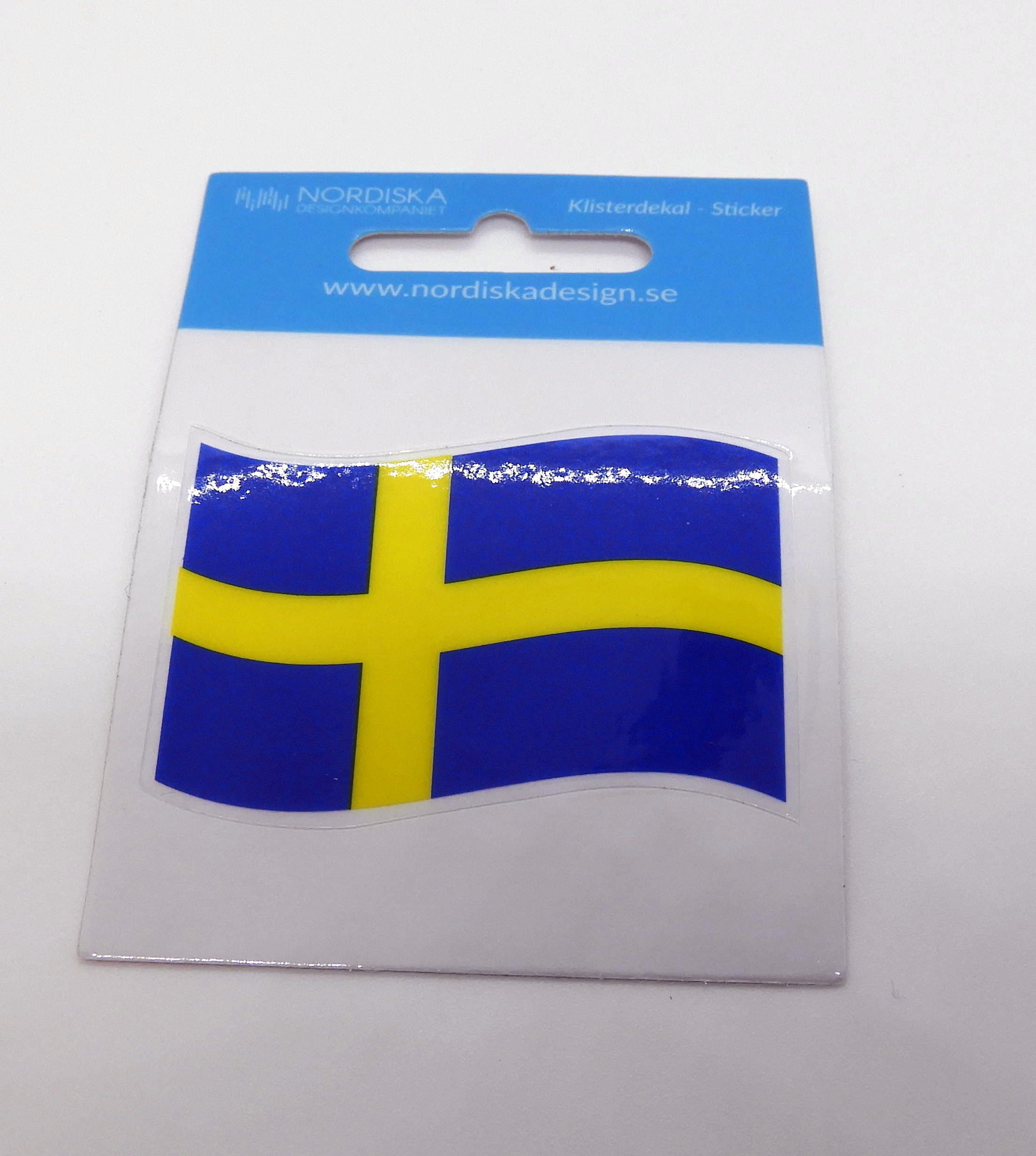 Klistermärke Dekal Sverigeflagga 5,0 x 3,5