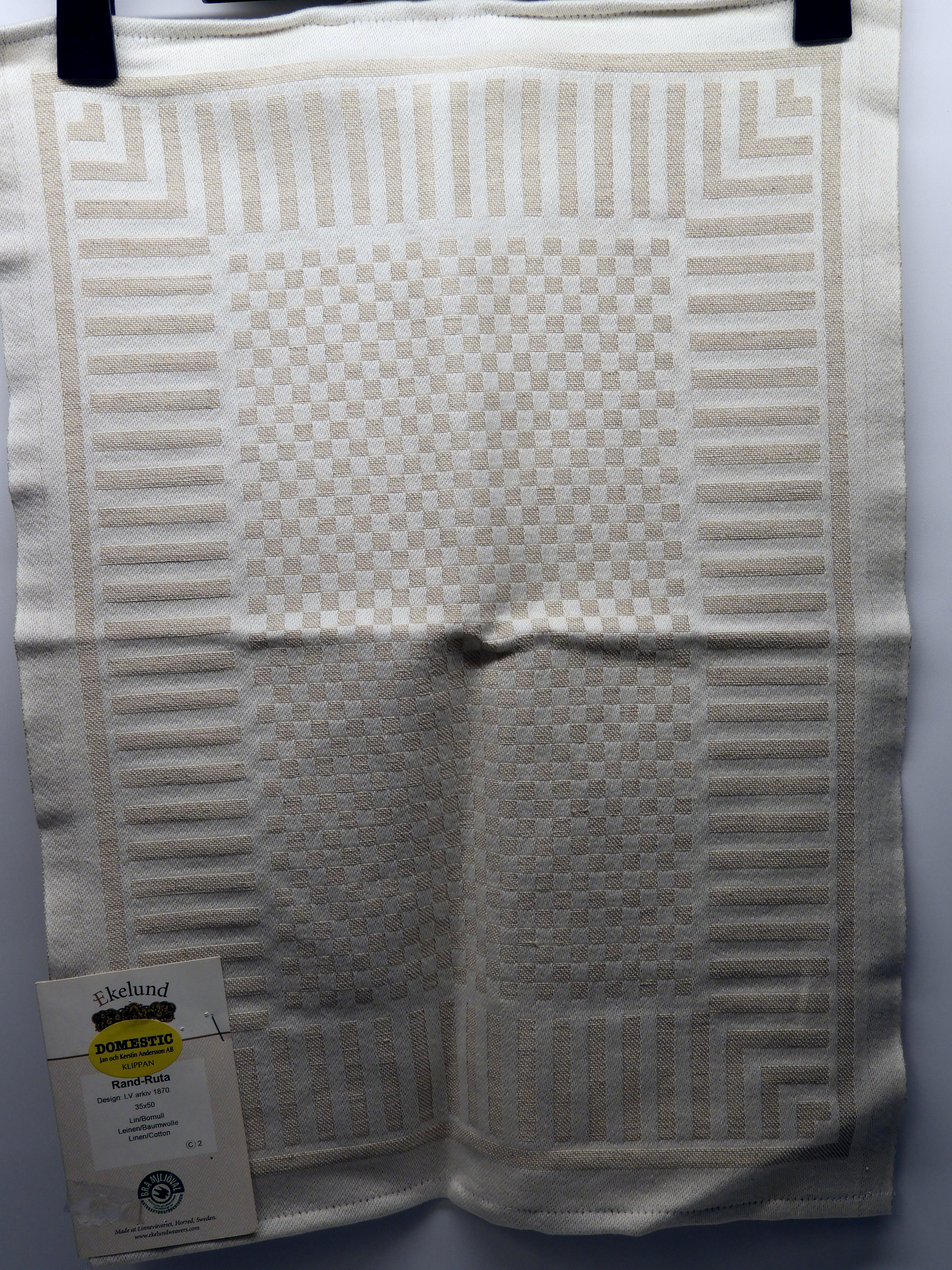 Handduk Towel Rand_Ruta 35 x 50