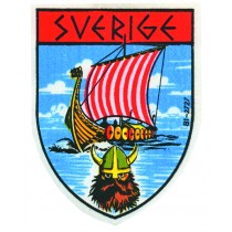 Tygmärke Vikingskepp