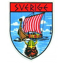 Tygmärke Vikingskepp