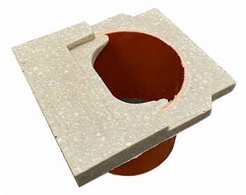 Gavel SELF 100X100mm med utlopp 110mm