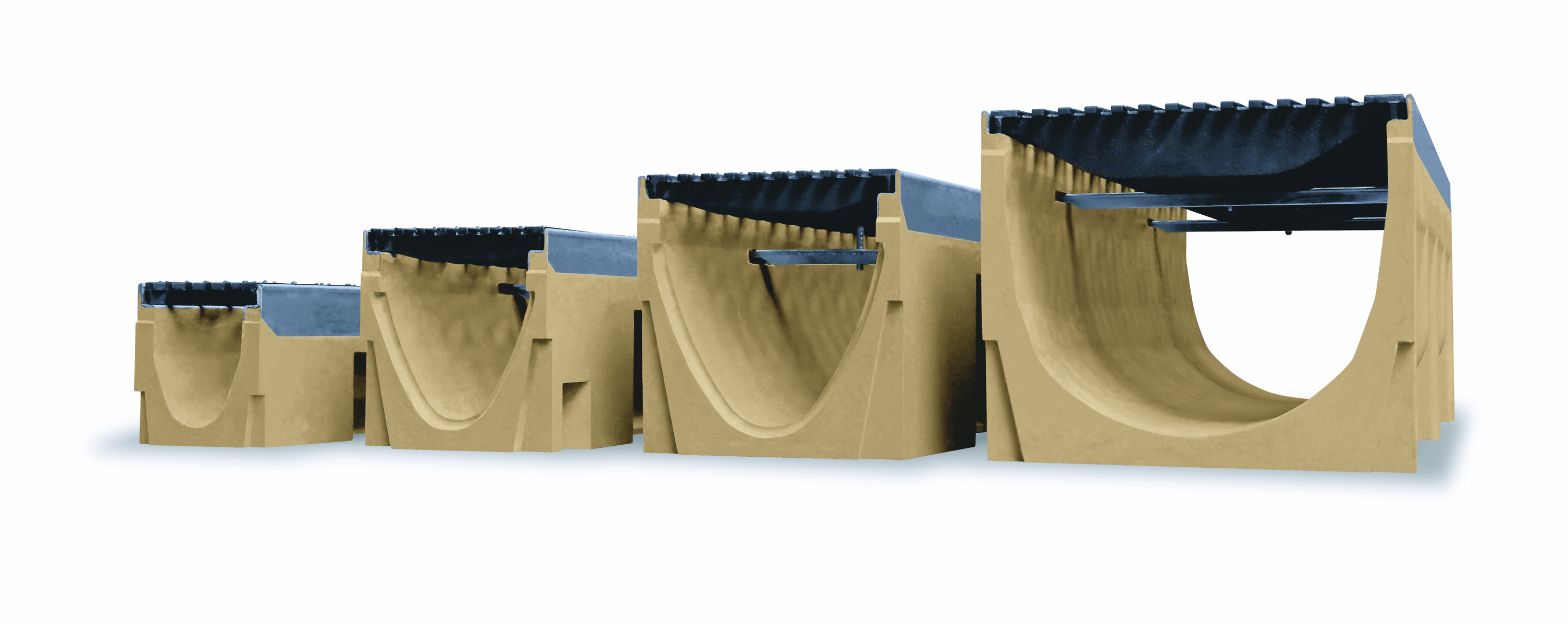 Markränna BASE 150X195 L0,5m C250 Segjärnsgaller WAVE