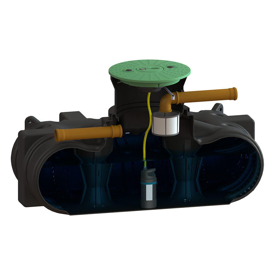 CPX Sluten tank 3000L med bevattningskit standard - 2