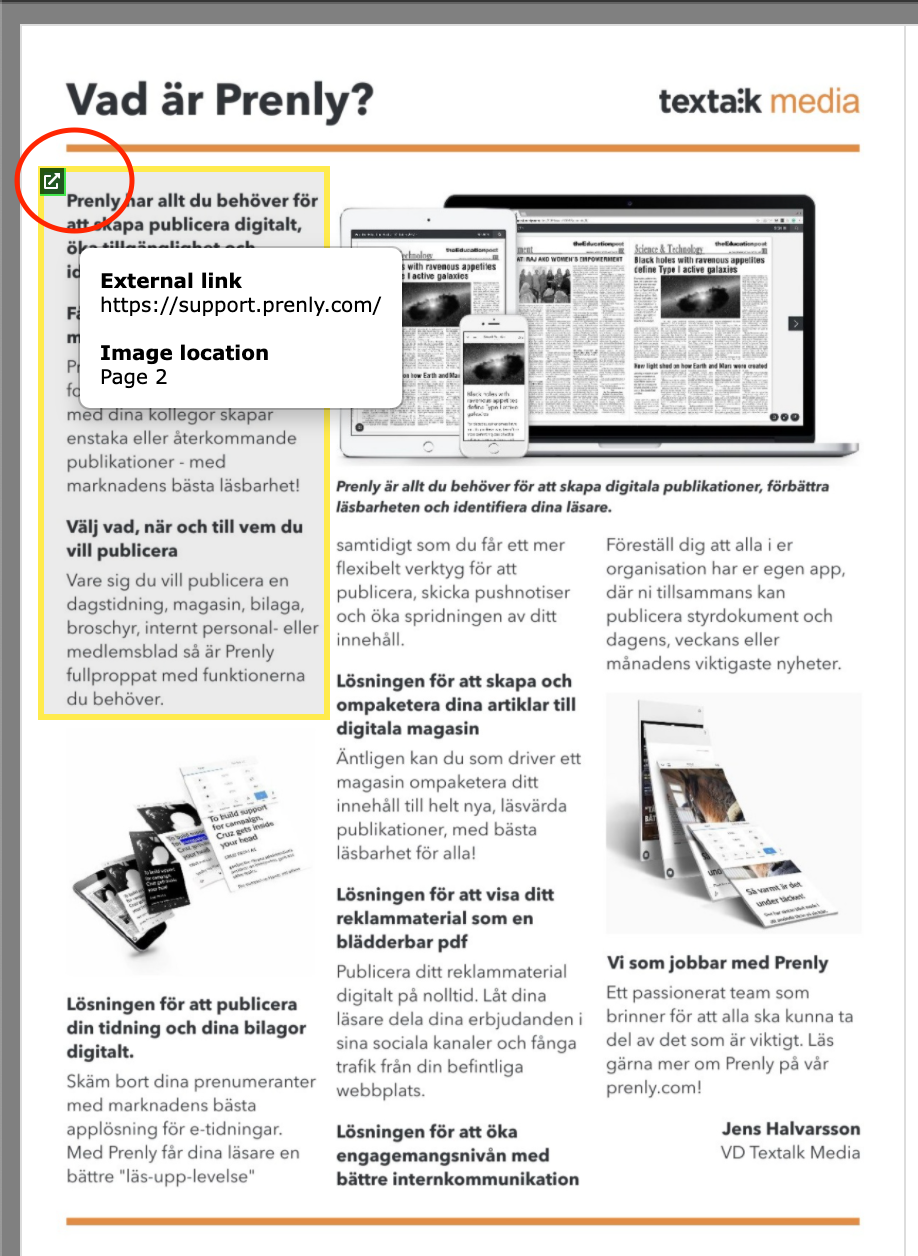 Ps. Annotated links via Webarch appears in the PDF mode of the magazine.