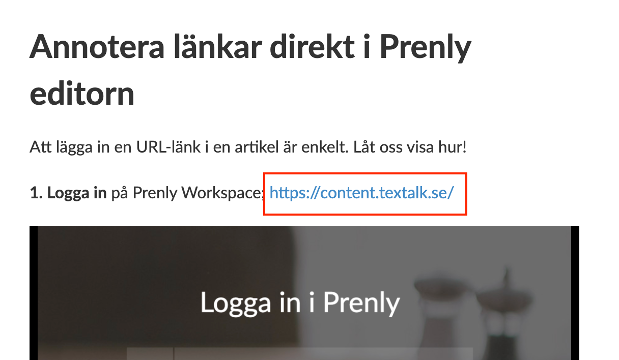 Ps. When you annotate in the Prenly editor, the links become clickable in "article reading mode" and not in PDF mode.