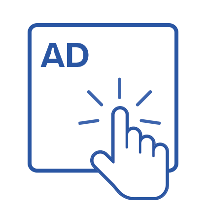 Icon symbolizing smart advertising solutions