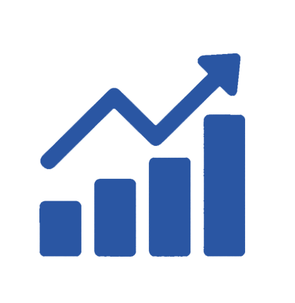 Icon representing statistics and reports