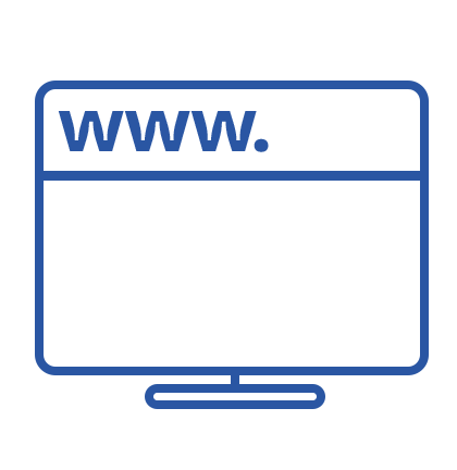 Icon symbolizing integration of web pages into the app