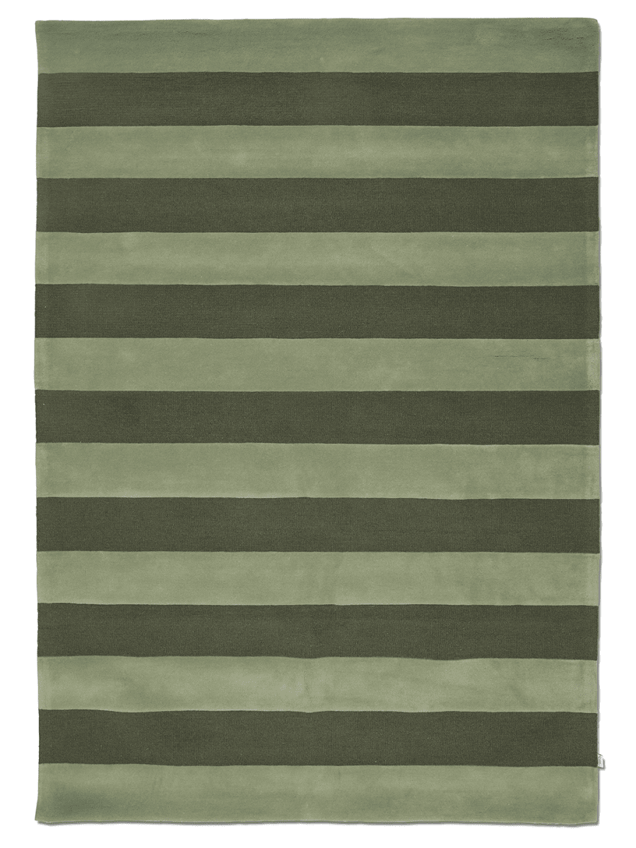 Stripe Boucle Grön 200x300cm