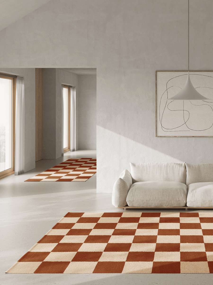 Squares Terracotta/Natur 200x300cm - 2