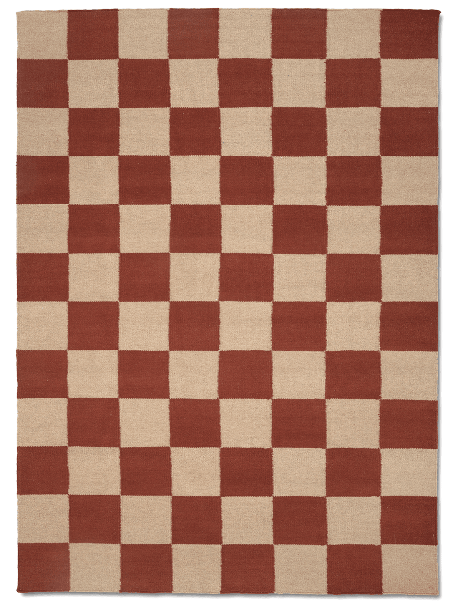 Squares Terracotta/Natur 300x400cm