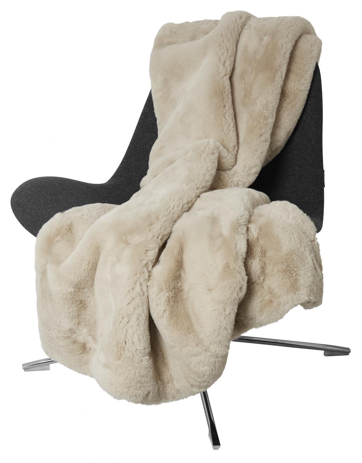 Fluffy Pläd Beige