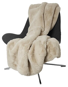Fluffy Pläd Beige
