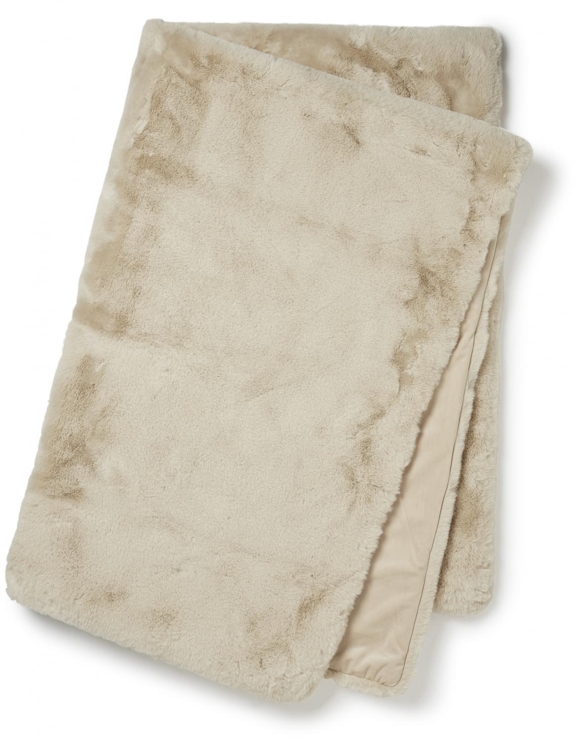 Fluffy Pläd Beige - 2