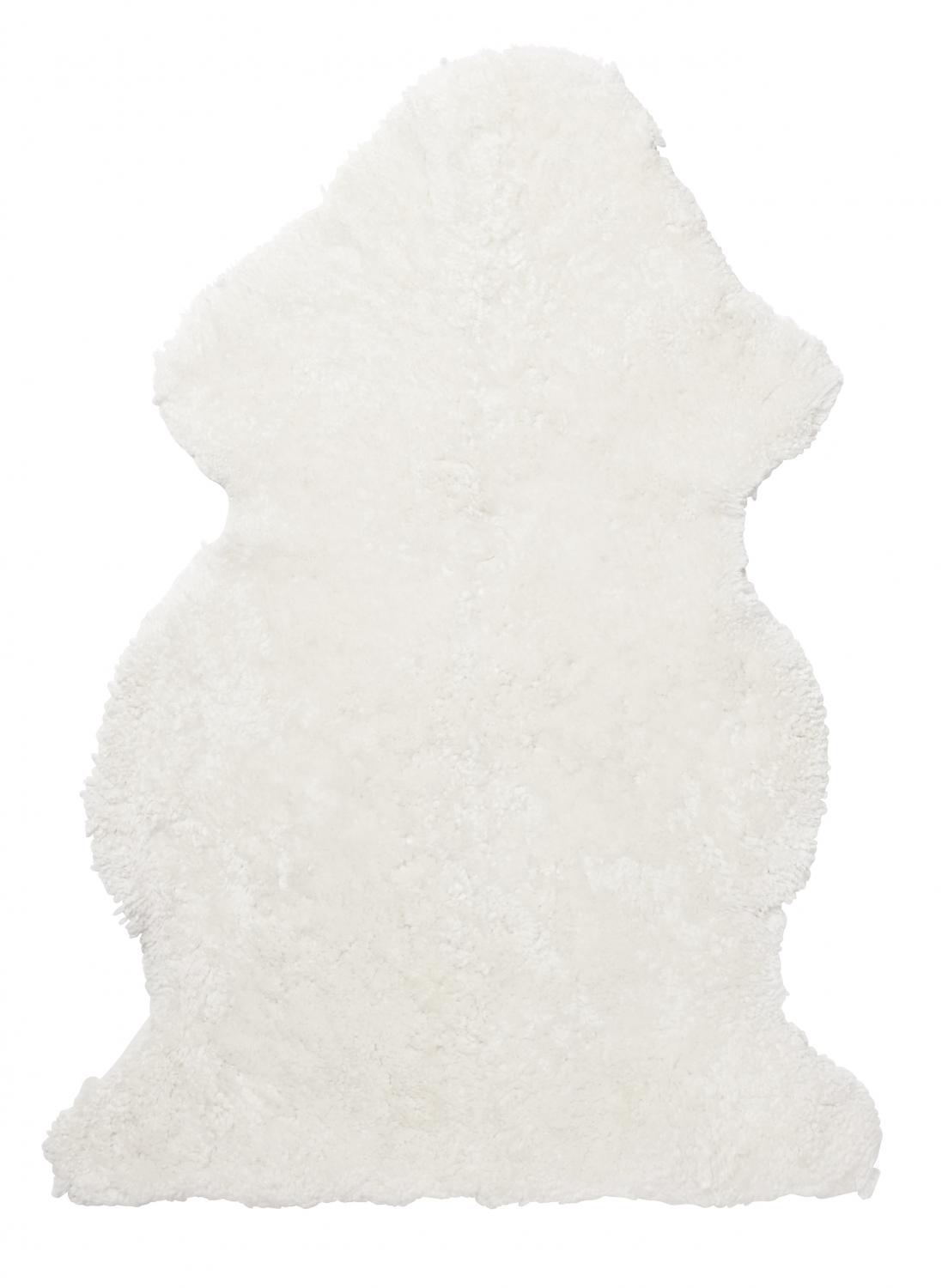 Curly Fårskinn Vit