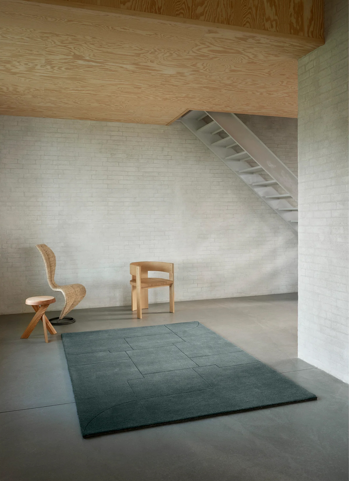 Geometric Maze Moss 140x200cm - 2