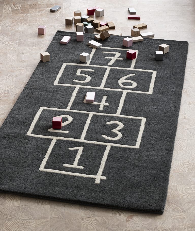 Barnmatta Hopschotch Grey 80x160cm - 2