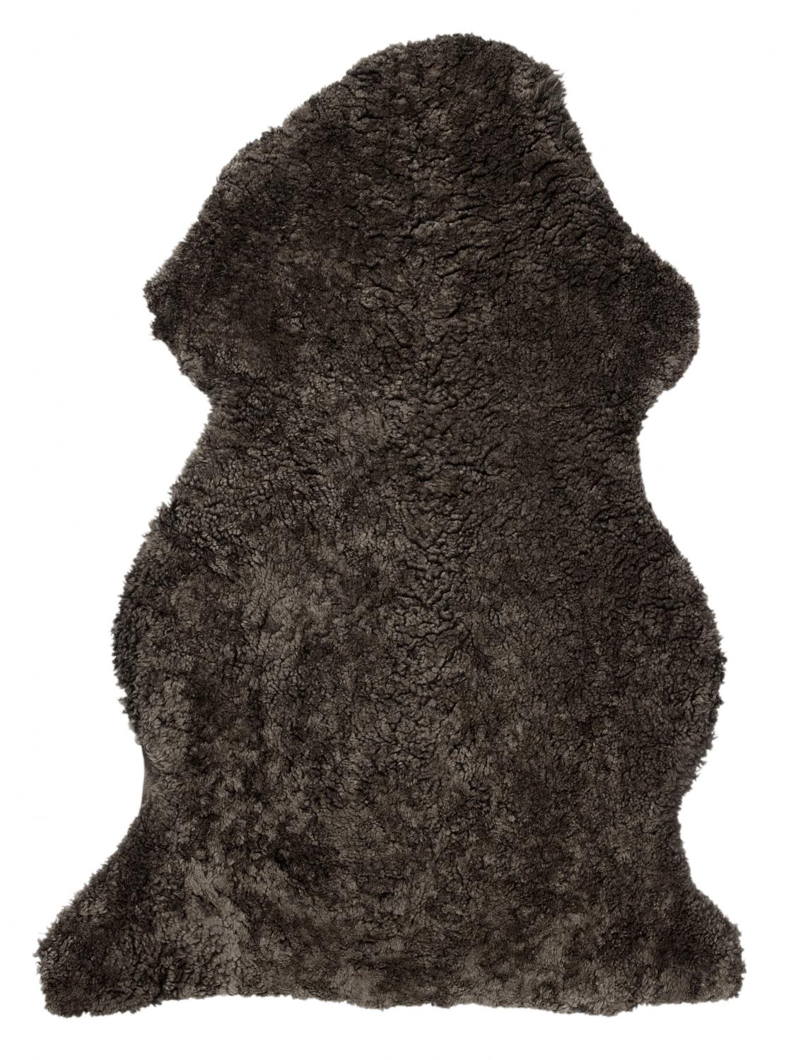 Curly Fårskinn Brun