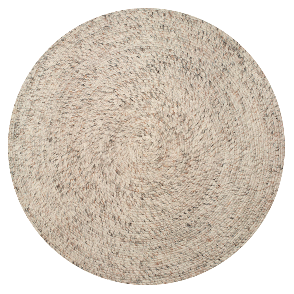 Merino Natural Beige Rund 160cm