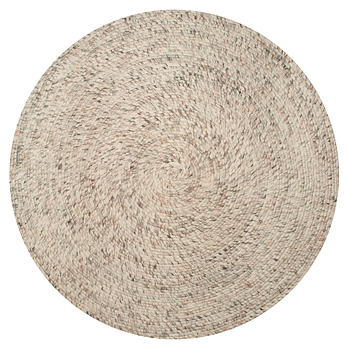 Merino Natural Beige Rund 200cm