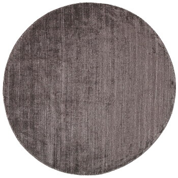 Plain Dust Dark Brown 200cm Rund