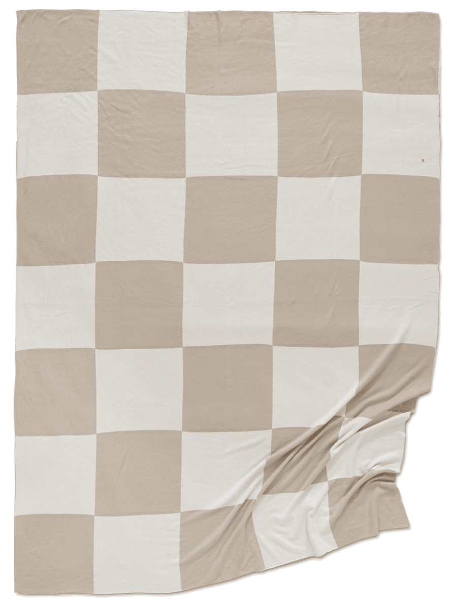 Pläd Square Beige 130x170cm - 3