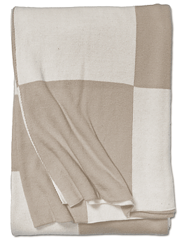 Pläd Square Beige 130x170cm