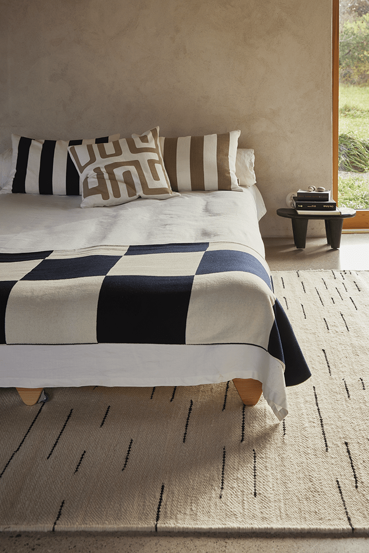 Pläd Square Navy 130x170cm - 3