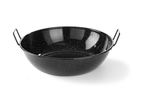 Paella skål svart 400x100mm